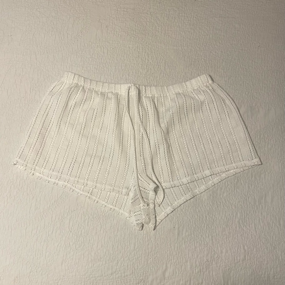 Wild Fable Ivory Knit Swim Coverup Shorts
